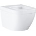 39206000 Euro Ceramic Унитаз подвесной безободковый, компактный, (без сиденья), альпин-белый 39206000