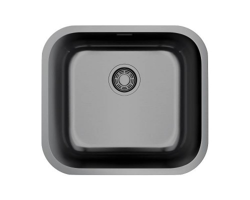 Omoikiri Omi 49-U/I-GM Кухонная мойка нерж. сталь 49x44 см, цвет: вороненая сталь 4993073