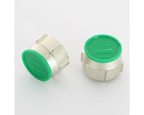 Соединитель обжим-В Simplex 16(2.2) х 3/4" ЕК (компл. 2 шт) для полиэтиленовых труб