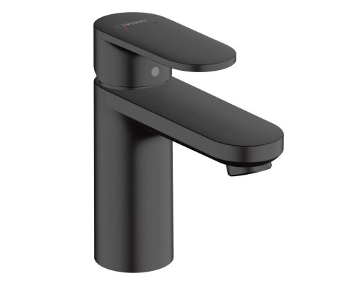 Смеситель для раковины HansGrohe HG Vernis 100 Blend со сливным гарнитуром матовый черный