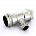 Тройник пресс нержавеющая сталь Sanpress Inox VIEGA 42х22х42