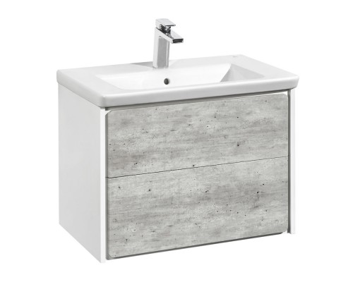 ZRU9303003 Ronda Модуль для раковины 700, бетон/белый матовый (рак. 327471000) ZRU9303003