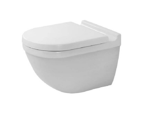 Унитаз, Duravit, Starck 3, подвесной, шгв 360-540-400, WonderGliss, цвет-белый