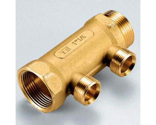 Коллектор НВ 1"1/4 TIEMME 3 выхода 3/4"ЕК 50мм