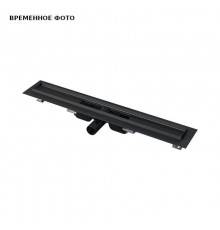 Лоток душевой Alcaplast APZ101BLACK 950 мм с порогами для решетки (без решетки), черный матовый