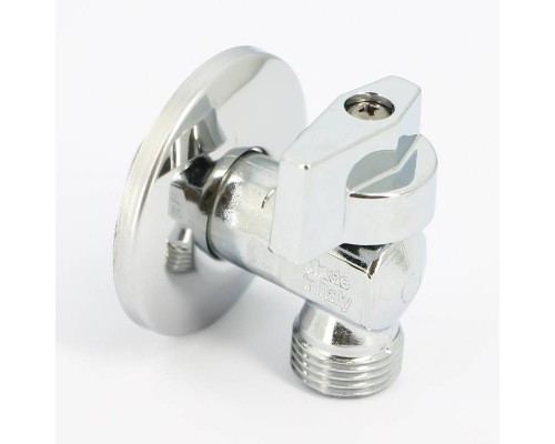 Кран шаровой НН UNI-FITT 1/2" для подкл. бачков / смесителей хром