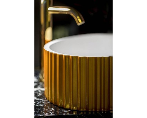 Boheme Monaco Раковина мебельная овальная 50х35х14h см, цвет: gold 878-G