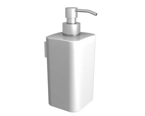 Дозатор для жидкого мыла, Bertocci, Cento, шгв 80-80-190, цвет-белый матовый/хром