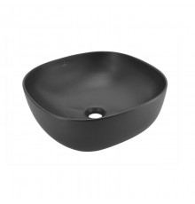 Раковина, Jaquar, JDS, шгв 410-410-150, отверстия для смесителя-отсутствуют, цвет-черный матовый