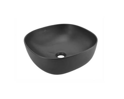 Раковина, Jaquar, JDS, шгв 410-410-150, отверстия для смесителя-отсутствуют, цвет-черный матовый