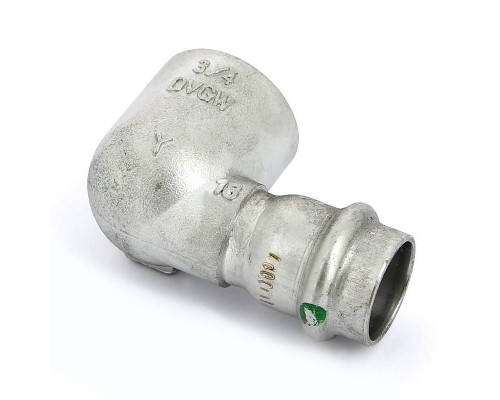 Угол пресс-В компактный нержавеющая сталь Sanpress Inox VIEGA 18х3/4"