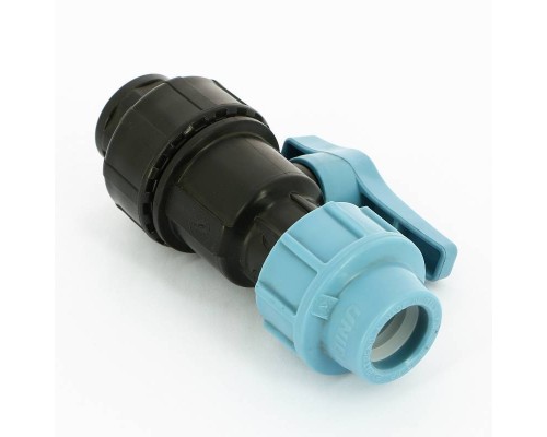 Кран шаровый компрессионный Unidelta 20x1/2" для труб ПНД полипропилен PP-B