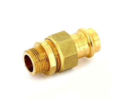 Муфта пресс-Н IBP 22 х 3/4" с разъемным соединением бронза Муфта пресс-Н IBP 22 х 3/4" с разъемным соединением бронза