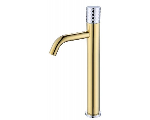 Boheme Stick Смеситель для раковины высокий, цвет: Gold Diamond Chrome 122-GCR