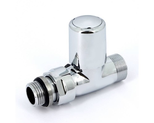 Вентиль ручной Carlo Poletti Compact НН 1/2" х М24 х 19 хромированный