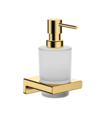 Дозатор для жидкого мыла, Hansgrohe, AddStoris, шгв 81-91-158, белый матовый/полированное золото