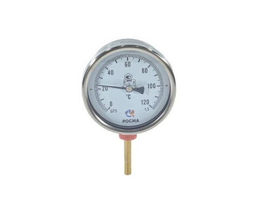 Термометр биметалл БТ-52.211 120С Дк100 L=100 G1/2" рад Росма 00000002638