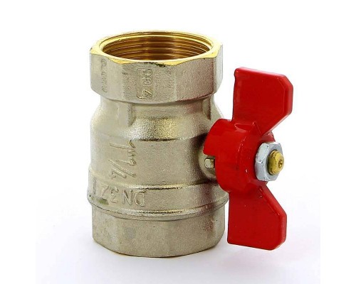 Кран шаровой ВВ MISTRAL бабочка TIEMME 1"1/4
