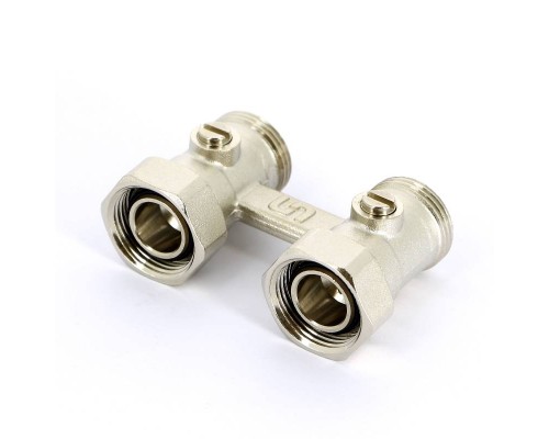 Узел радиаторный со встроенными кранами НВ UNI-FITT 3/4"ЕК х 3/4"ЕК 2-трубная система прямой