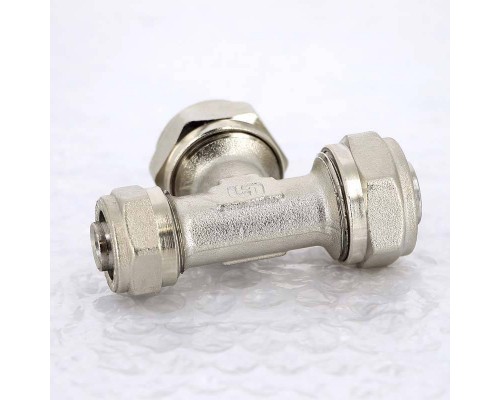 Тройник обжим никелированный UNI-FITT 20х16х20