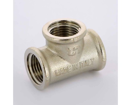 Тройник В никелированный UNI-FITT 1/2" Тройник В никелированный UNI-FITT 1/2"