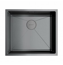 Мойка, OMOIKIRI, TAKI, шгв 490-440-200, отверстия для смесителя-отсутствуют, цвет-вороненая сталь