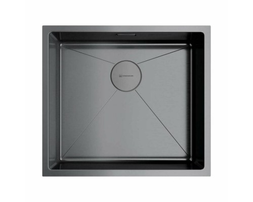 Мойка, OMOIKIRI, TAKI, шгв 490-440-200, отверстия для смесителя-отсутствуют, цвет-вороненая сталь