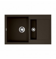 Мойка, OMOIKIRI, Sakaime, шгв 780-500-240, отверстия для смесителя-отсутствуют, чаши-2, цвет-темный шоколад