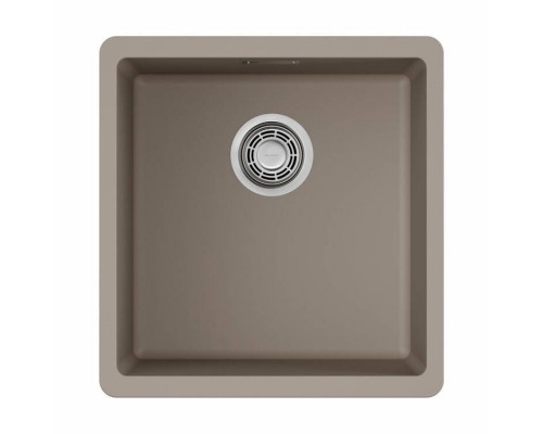 Мойка, OMOIKIRI, Kata, шгв 400-420-220, отверстия для смесителя-отсутствуют, цвет-бежевый