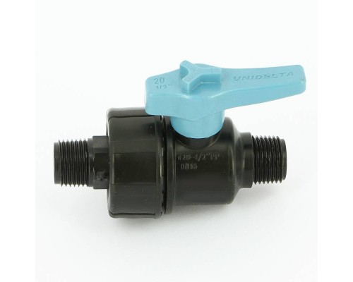 Кран НН Unidelta 1/2" для труб ПНД полипропилен PP-B