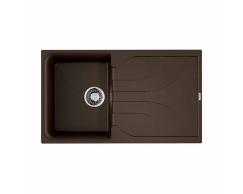 Мойка, OMOIKIRI, Yasugata, шгв 860-500-225, отверстия для смесителя-2 промаркированных, цвет-темный шоколад