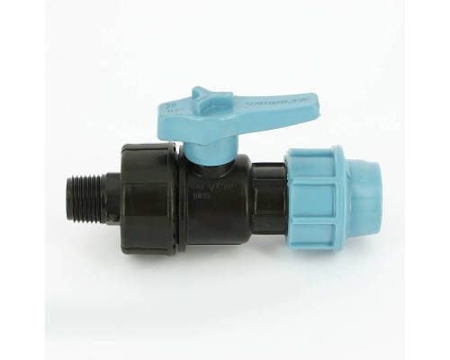 Кран НВ Unidelta 1/2" для труб ПНД полипропилен PP-B