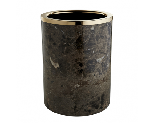 Урна, 3SC, Palace, шгв 200-200-280, цвет-мрамор Emperador Dark/золото