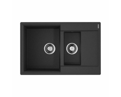 Мойка, OMOIKIRI, Daisen, шгв 780-510-215, отверстия для смесителя-6 промаркированных, чаши-2, цвет-чёрный Мойка, OMOIKIRI, Daisen, шгв 780-510-215, отверстия для смесителя-6 промаркированных, чаши-2, цвет-чёрный
