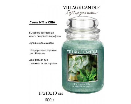 Village Candle Эвкалипт и мята (602 грамма)
