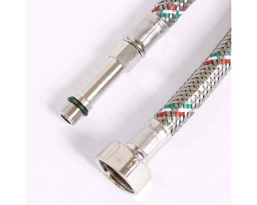 Гибкая подводка для смесителя UNI-FITT МL10х1 - 1/2" 100 см оплетка из нержавеющей стали Гибкая подводка для смесителя UNI-FITT МL10х1 - 1/2" 100 см оплетка из нержавеющей стали
