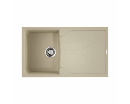 Мойка, OMOIKIRI, Yasugata, шгв 860-500-225, отверстия для смесителя-2 промаркированных, цвет-ваниль