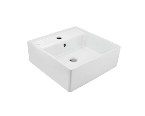 Раковина, Jaquar, Continental, шгв 410-410-155, отверстия для смесителя-1, цвет-белый
