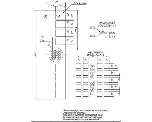Allen Brau Infinity Накладка для сифона 62,1x13,7 см, цвет: серебро 8.210N7-BA