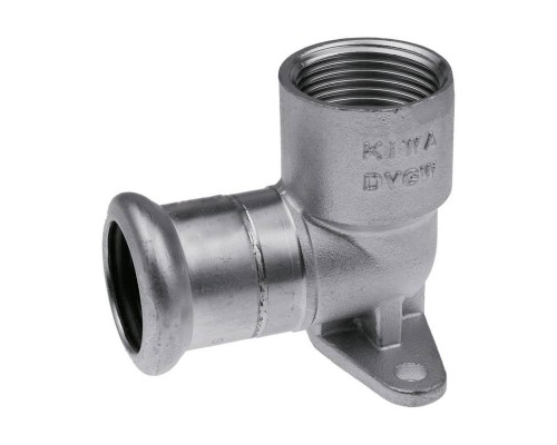 Водорозетка KAN пресс-В 18 x 1/2" короткая нерж сталь Therm Inox