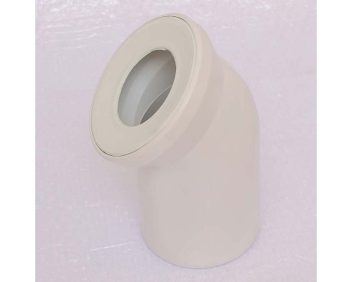 Отвод для унитаза белый с манжетным уплотнением VIEGA 45 град.