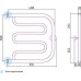 Сунержа Лира Полотенцесушитель водяной 50x50h, цвет: без покрытия 00-0011-5050