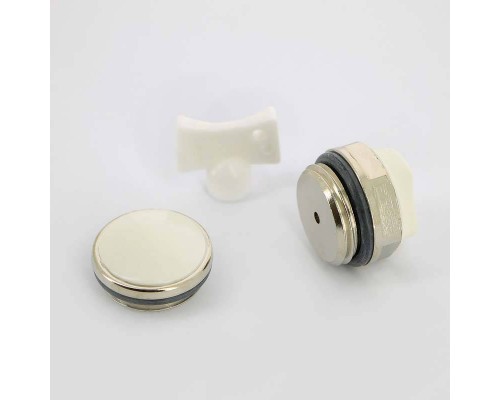 Комплект для подключения радиатора UNI-FITT 1"х1/2" RAL9016