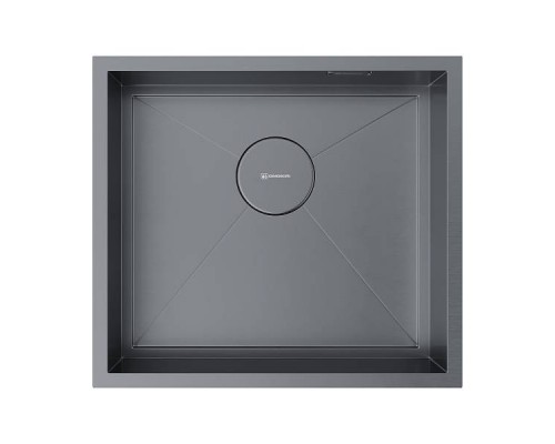 Omoikiri Kasen 49-16-INT-GM Кухонная мойка нерж. сталь 49x44 см, цвет: вороненая сталь 4997055