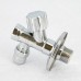 Вентиль Н-обжим Uni-Fitt 1/2" х 10 мм (3/8") для подключения бачков / смесителей с фильтром, хромированный, рукоятка пластик
