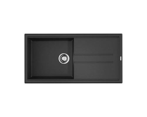 Omoikiri Tedori 100-BL Кухонная мойка Tetogranit 100x51 см, цвет: черный 4993916