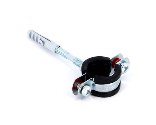 Хомут с резиновым уплотнителем, шпилькой и дюбелем UNI-FITT 3/4” (25-29 мм)