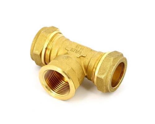 Тройник обжим-В TIEMME 22х1/2"х22