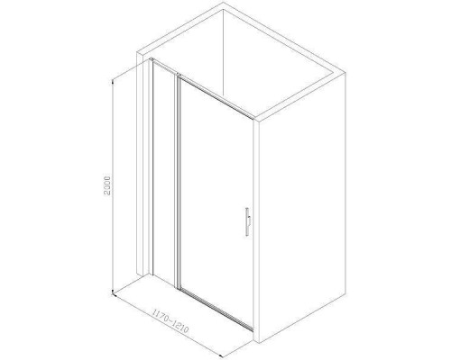 Allen Brau Priority Душевая дверь 120 см, цвет: хром 3.31007.00