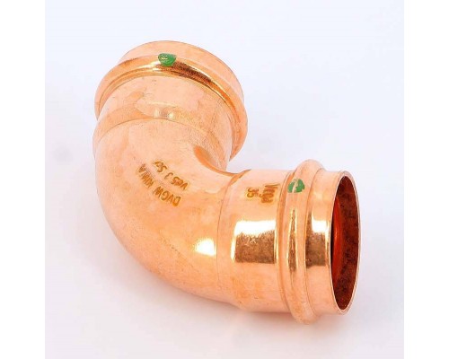 Угол пресс медь Profipress с SC-Contur VIEGA 35